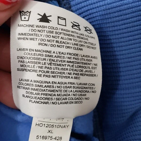 Nike Sweatshirt Womens XL Blue Therma Fit Pockets Hooded Long Sleeve - Picture 7 of 13